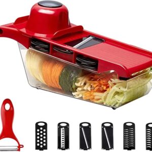 Multi‑Functional 10‑in‑1 Mandoline Slicer | Vegetable Cutter, Peeler, Chopper, Grater & Shredder