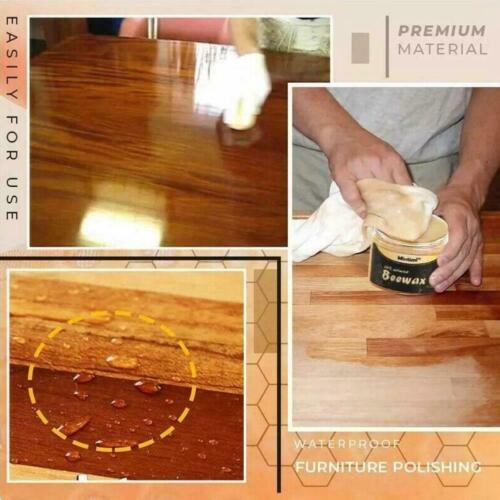 Mintiml™ 100% Natural Beeswax Furniture Polish & Wood Seasoning Wax (80g) – Restores, Cleans, and Protects Wood Tables, Cabinets & Floors - Image 2