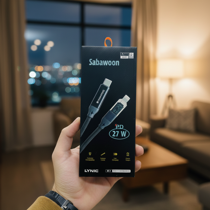 Sabawoon S125 Type‑C to iPhone Cable | 100% Original | Digital Display - Image 5
