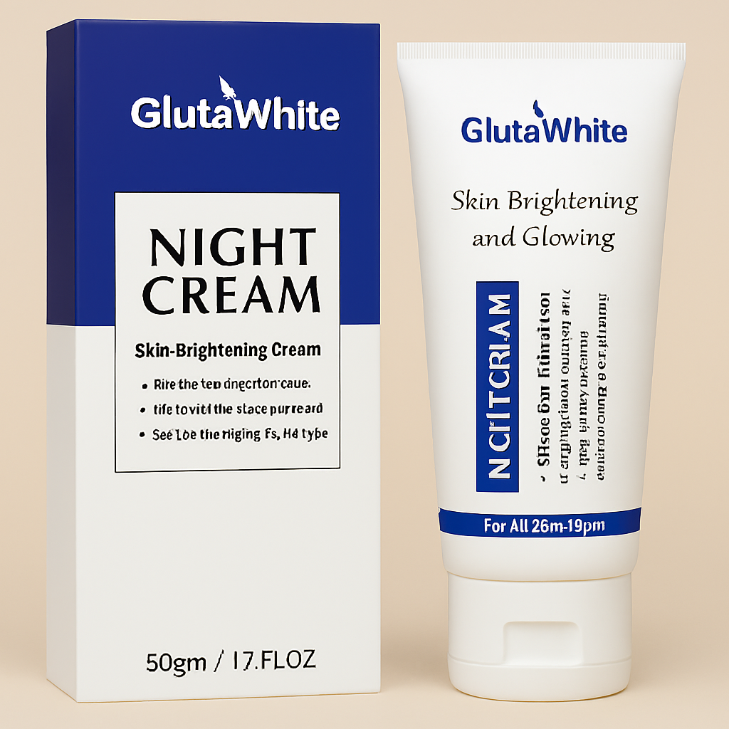 Gluta White Night Cream | 50ml | Advanced Brightening, Nourishing & Anti‑Aging Formula - Image 2