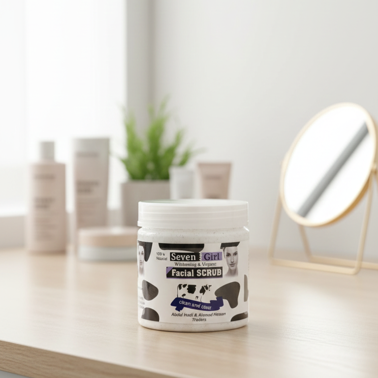 Seven Girl Whitening & Facial Scrub – Big Size, Made in UK - Image 3