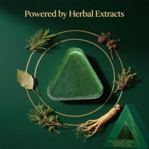 Nature Triangle Shampoo Bar | Nature Seven Green Soap | 50g | Plant‑Based | Calming & Strengthens Hair | Made in Pakistan