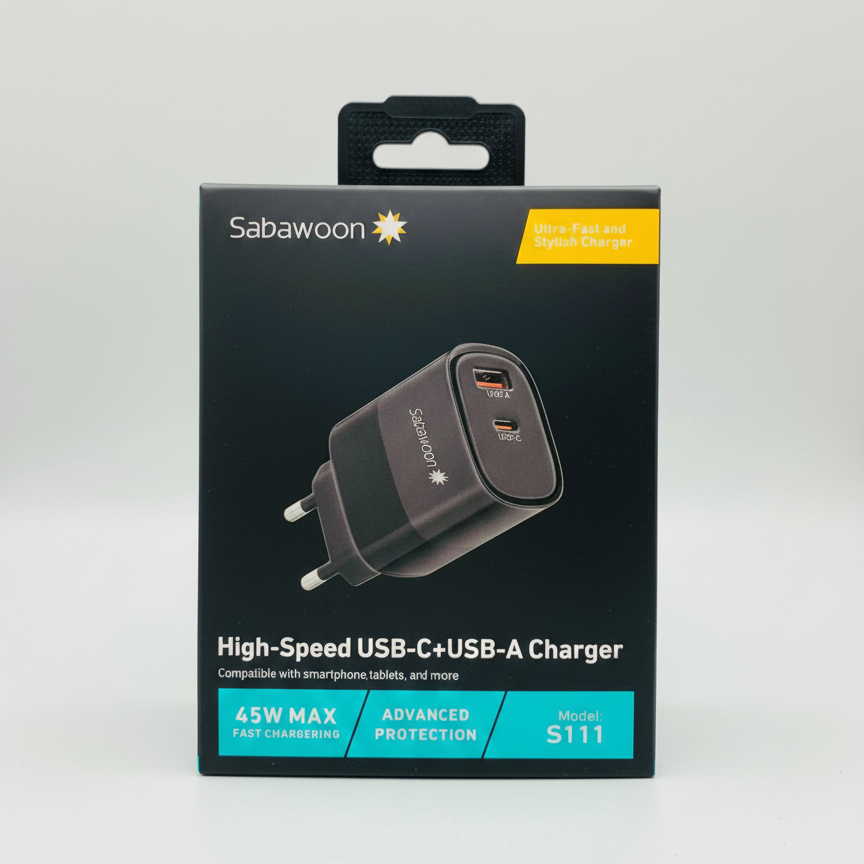 Sabawoon S111 Original Adopter | USB Fast Charging | PD Super Fast Charging | Without Cable - Image 3