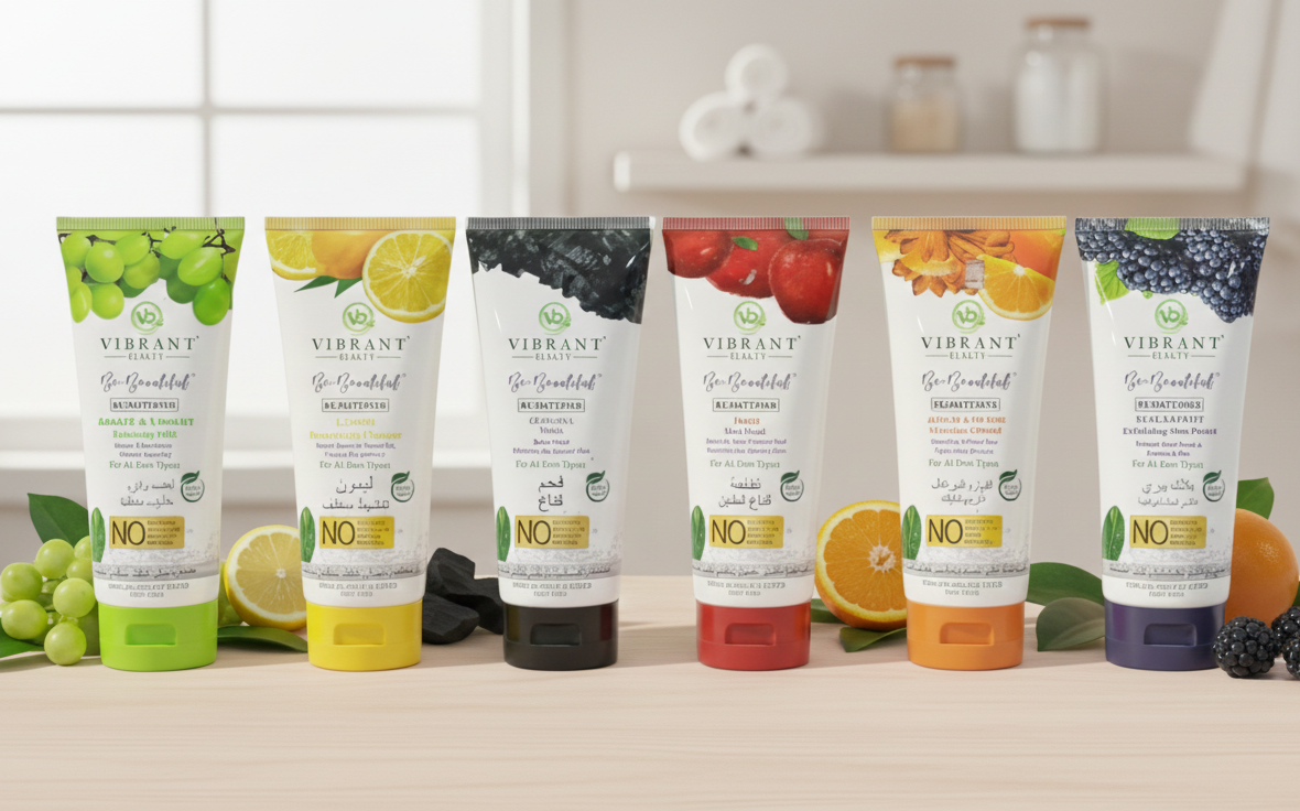 Vibrant Health "Be Beautiful" Premium Botanical Face Wash Series – 6-Pack Infusion Set with Natural Fruit Extracts & Antioxidants for Radiant, All-Day Glow - Image 3