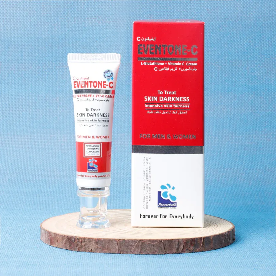 Eventone‑C Cream | L‑Glutathione + Vitamin C | 10 g | Treats Skin Darkness & Pigmentation - Image 2
