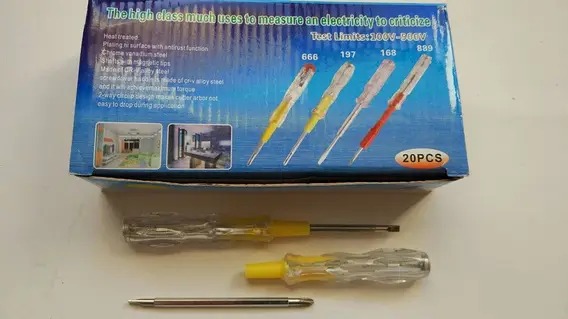 2Pcs Screwdriver Tester Set | Durable, High Quality | Low Voltage | Sharp Tip & Unbreakable Handle - Image 5