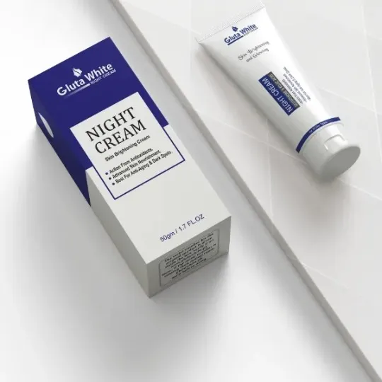 Gluta White Night Cream | 50ml | Advanced Brightening, Nourishing & Anti‑Aging Formula