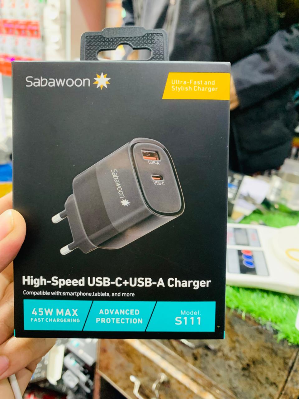 Sabawoon S111 Original Adopter | USB Fast Charging | PD Super Fast Charging | Without Cable - Image 4