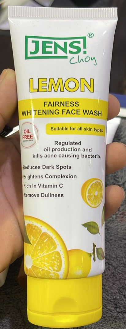 Jens Choy Lemon Fairness Whitening Face Wash Premium Quality Smooth Texture Gentle Formula Comfortable Use - 100g - Image 4