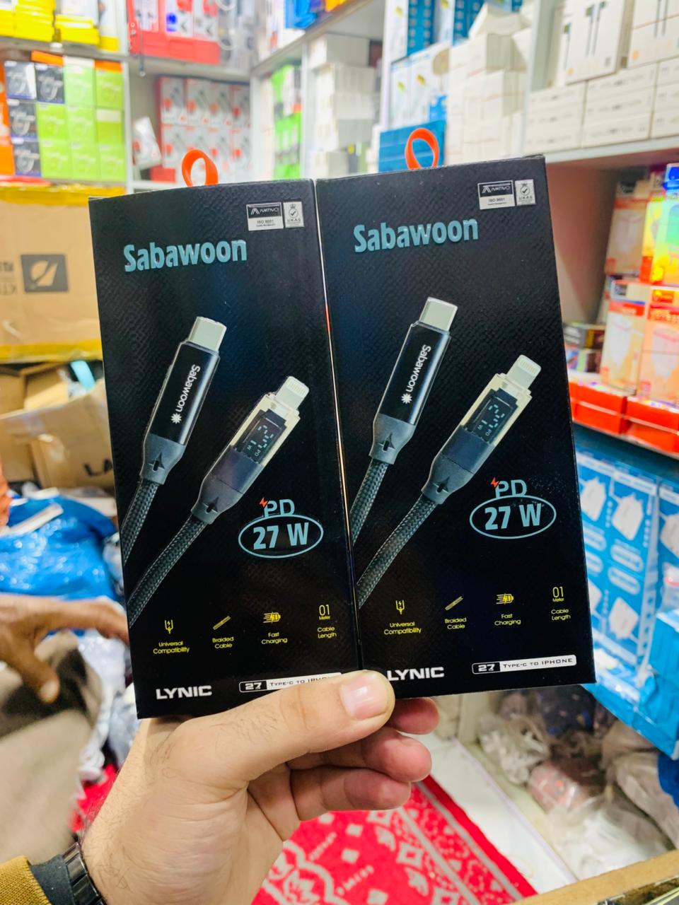 Sabawoon S125 Type‑C to iPhone Cable | 100% Original | Digital Display - Image 4