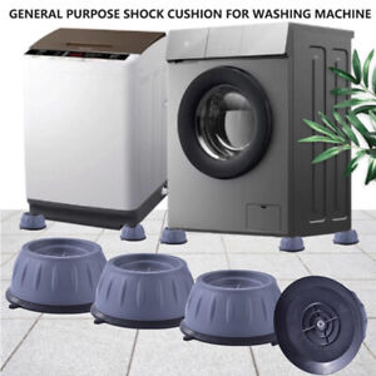 4Pcs Universal Anti‑Vibration Feet Pads | Washing Machine, Dryer, Refrigerator & Furniture Non‑Slip Rubber Mat (Small Size)