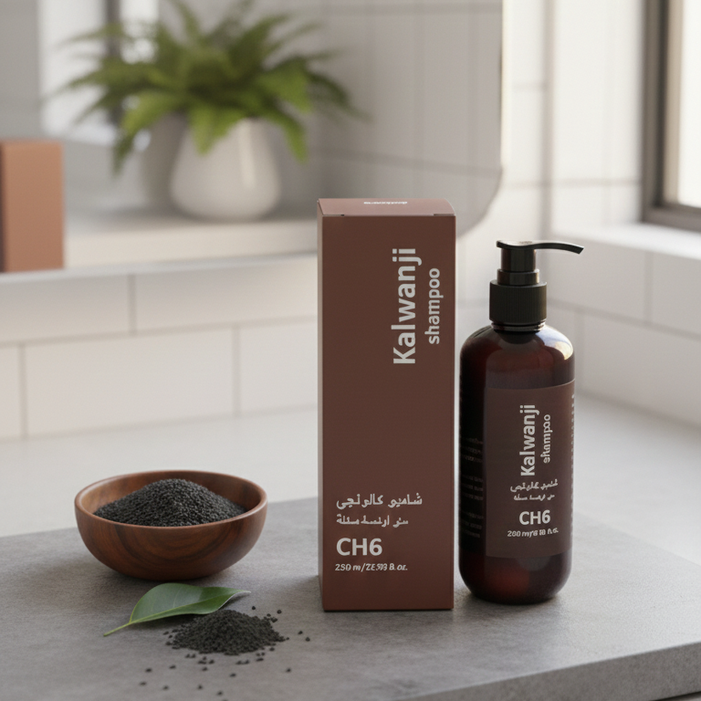 Kalwanji CH6 Black Seed Revitalizing Shampoo –250ml Nutrient-Rich Formula for Hair Strength & Shine - Image 3