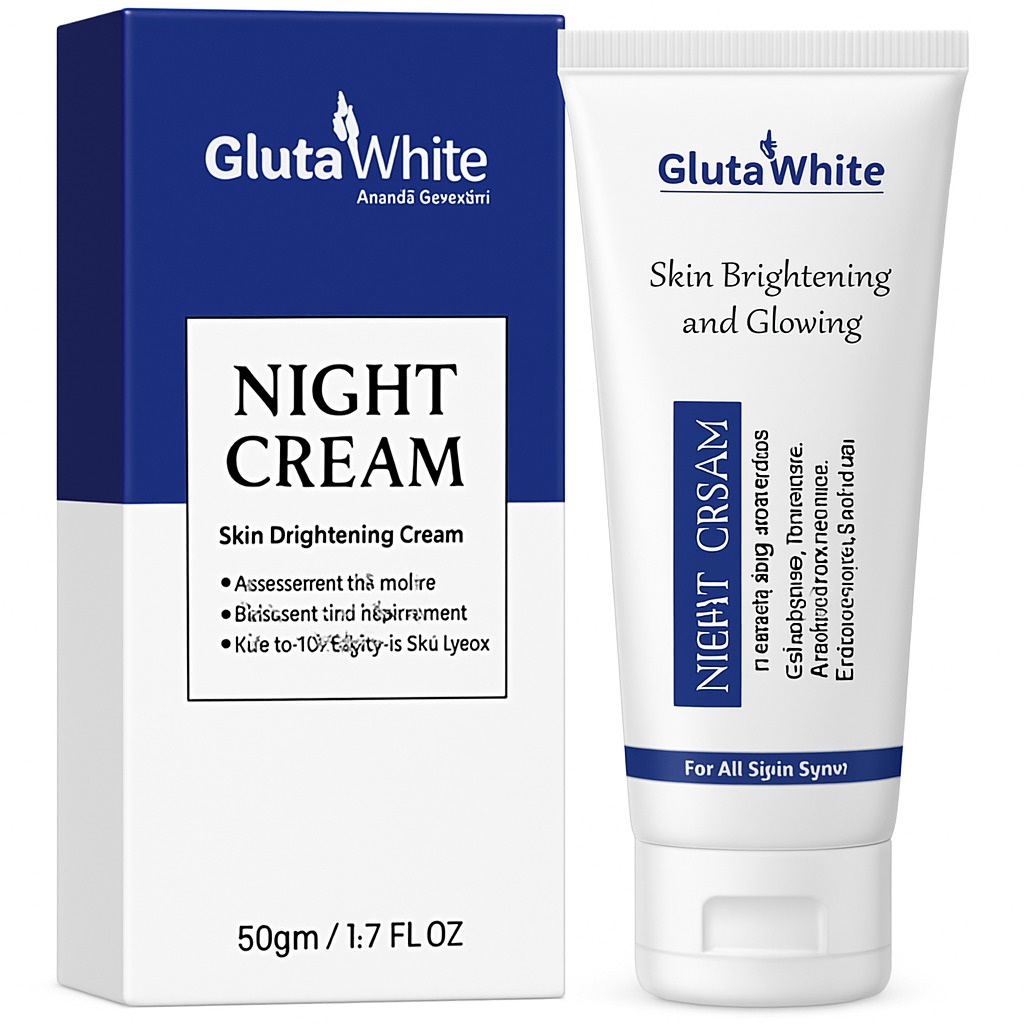 Gluta White Night Cream | 50ml | Advanced Brightening, Nourishing & Anti‑Aging Formula - Image 3