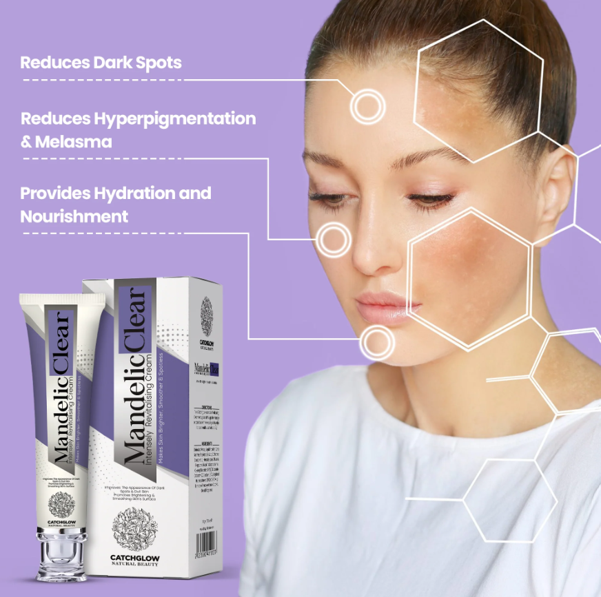Mandelic Acid Brightening Cream | 30ml | Dark Spot Remover | Even Tone | Glass Skin Glow | Gentle Exfoliator - Image 4