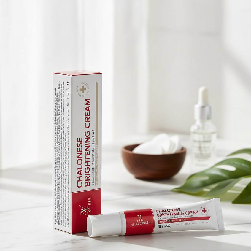 Chalonese Brightening Cream Providing Radiant Glow Gentle Care Everyday Skin Brightening Support - 20g - Image 3