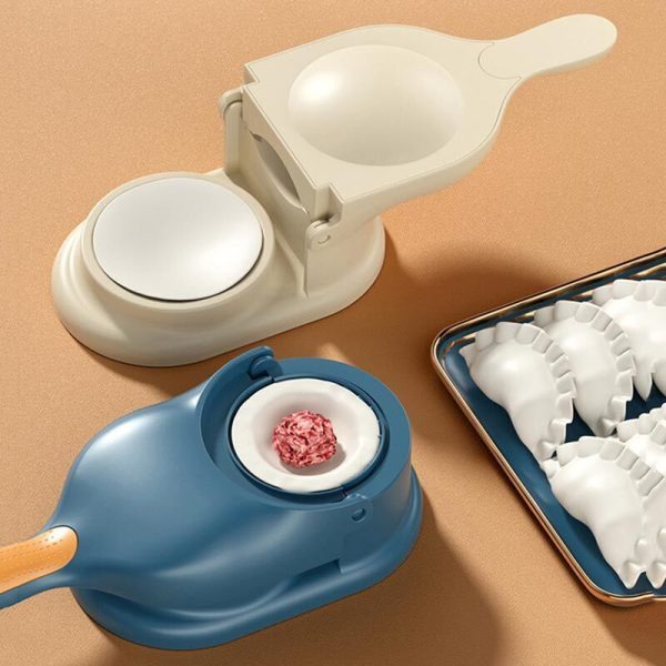 2-in-1 Manual Dumpling Maker & Dough Press Machine | Portable Samosa & Gujiya Mould Tool | Easy Kitchen DIY Pastry Accessory - Image 4