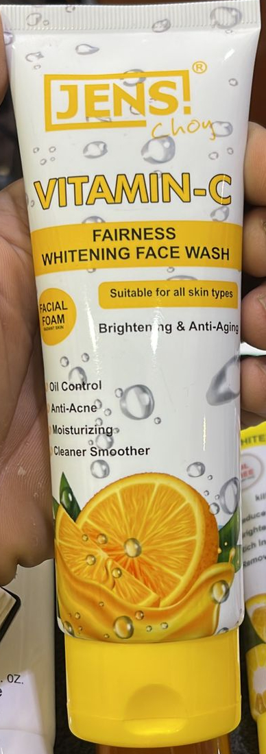 Jens Choy Vitamin C Fairness Whitening Face Wash Providing Gentle Cleansing With Brightening Care And Refreshing Finish - 100ML - Image 3