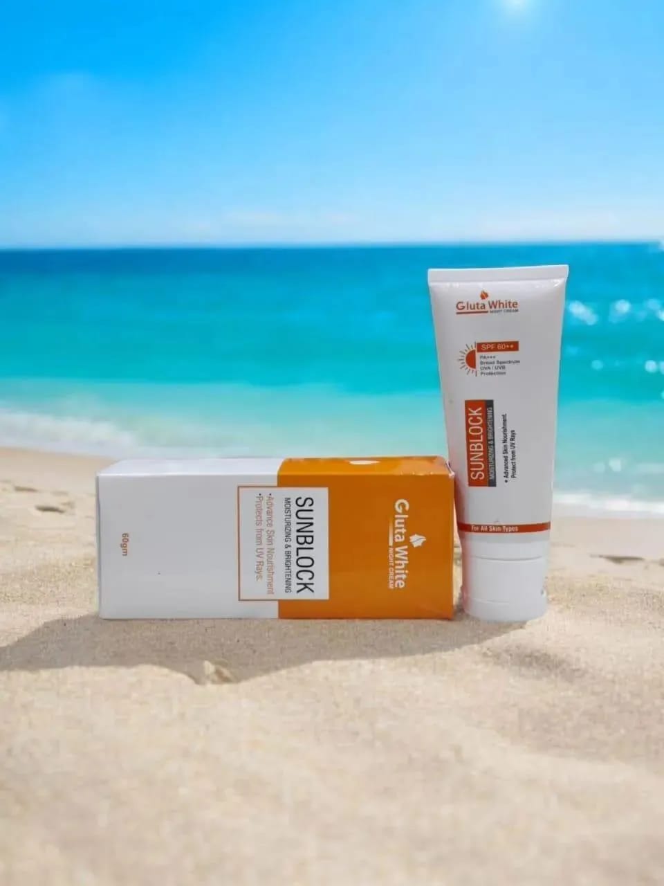 Gluta White Advanced Sunblock SPF 60+ – Broad Spectrum UV Protection - Image 2
